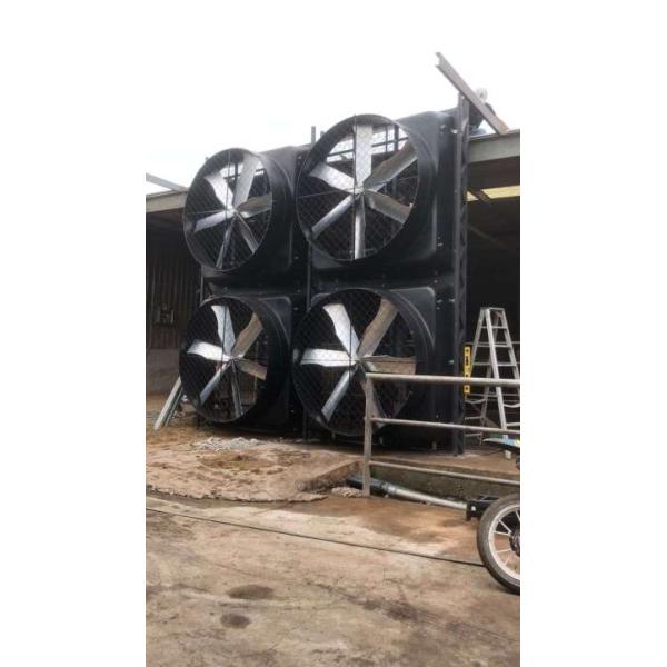 Grande ventilador de resfriamento de ar de circulação de escape industrial de lâmina de alumínio ventilador de criação de aves de capoeira