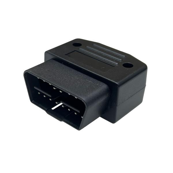 12V/24V AOT J1962 Plug OBD2 Case with 16Pin Male Connector for Small Size Black OBD Enclosure and GPS Diagonistic Tool