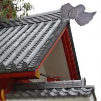 Antiquités Style japonais Carreaux de toiture Décoration Matériau de toiture pratique