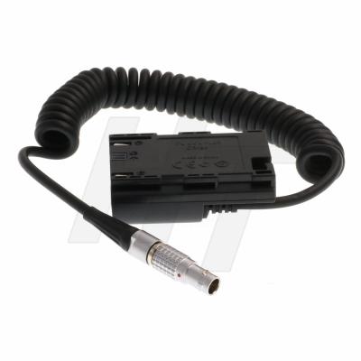 Lemo 2 Pin to LP-E6 Dummy Battery Adapter for SMALLHD Monitor Zacuto Gratical EVF