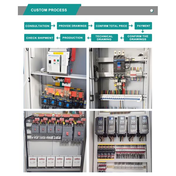 Customizable Lightweight And High-Strength 60-630A Electrical Dual-Power Distribution Box