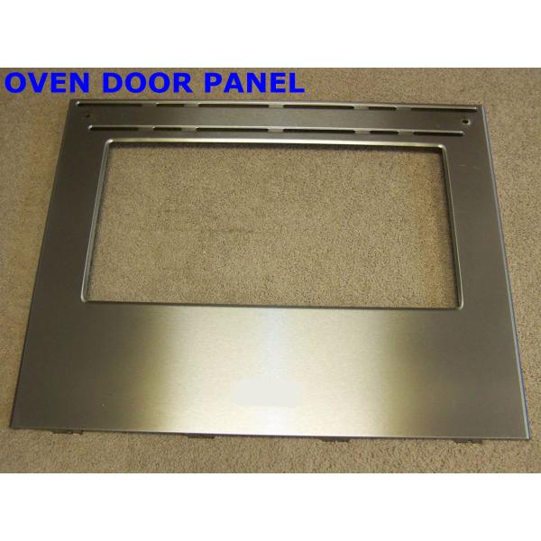 Silver / Champagne Polishing Oven Door Replacement With Tempered Decorative Glass