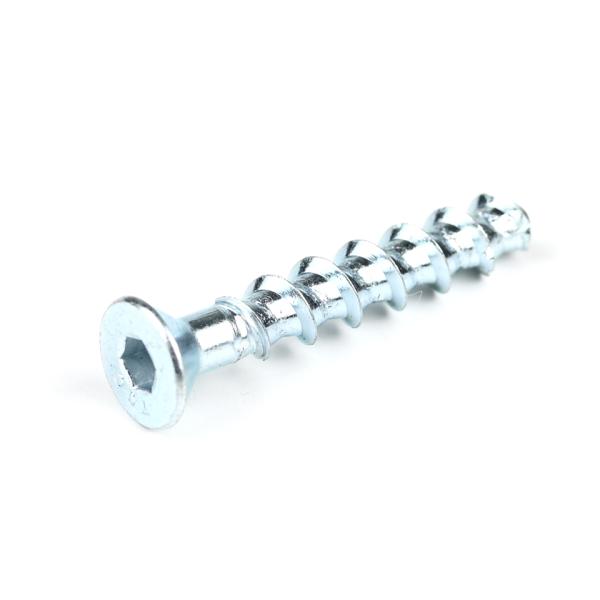 Métrique Zinc Plating Tête plate Hex Socket auto-perçage métal ancre M6 50mm Anclajes