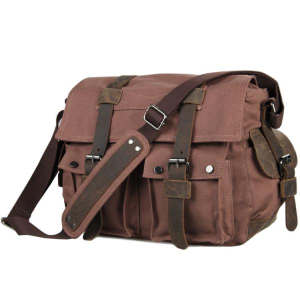 Сумки посыльного дела людей холста 20L износоустойчивое кожаной многоразовое
