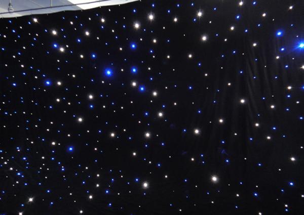 DJ Stage Background Starlight Backdrop Curtain For Disco Wedding Party