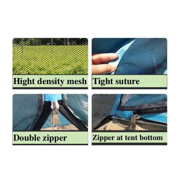 210*120*130CM Синие серебристые полиэстерные покрытия на открытом воздухе для кемпинга