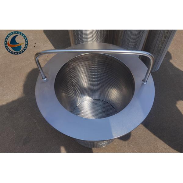 Патрон сетчатого фильтра провода клина Backwash нержавеющей стали 304 OD 230mm