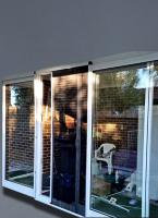 Ventana corredera de UPVC de doble acristalamiento con doble sellado EPDM