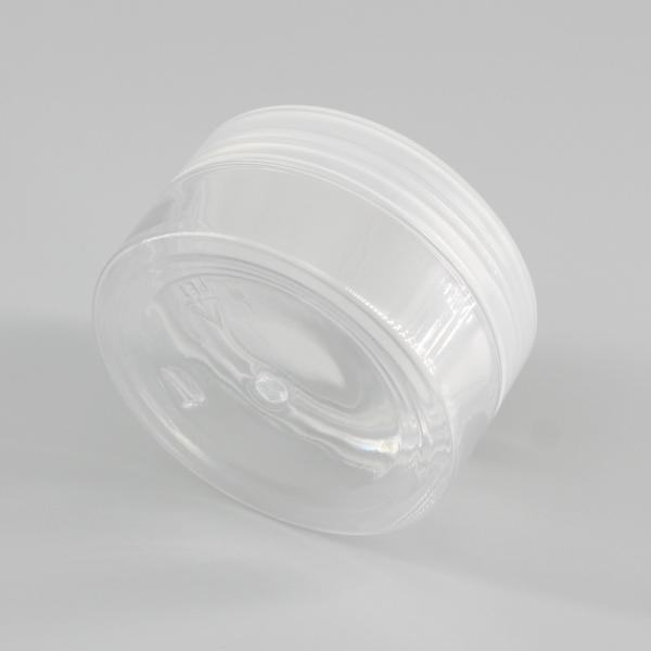 PET Cylinder 100ml Empty Transparent Cosmetic Jars