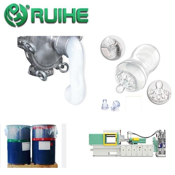 Medical Grade Self Lubricating 65% Pacifier Liquid Silicone Rubber