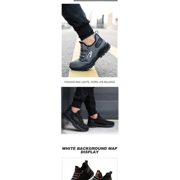 Flying Weaving Light Comfortable Steel Toe Shoes Breathable