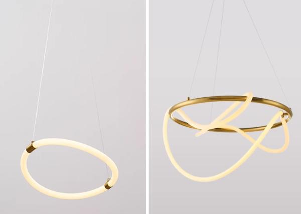 Contemporary Design Warm Ambiance Round Rope DIY Bedroom Pendant Lamp Chandelier