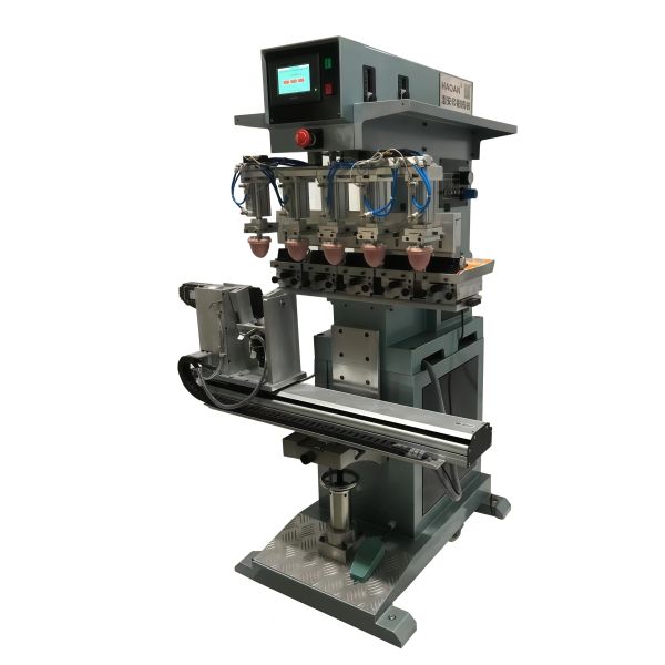 3 Axis 5 Color Servo Semi Automatic Pad Printing Machine With Adjustable Printing Angle