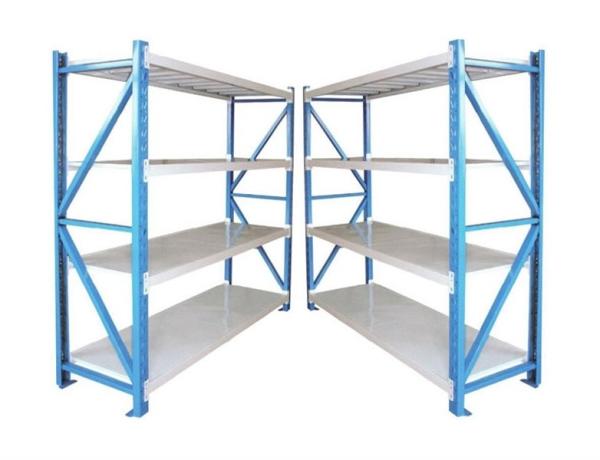 Estante de estantes de aço, sistema de estantes de armazém industrial ajustável