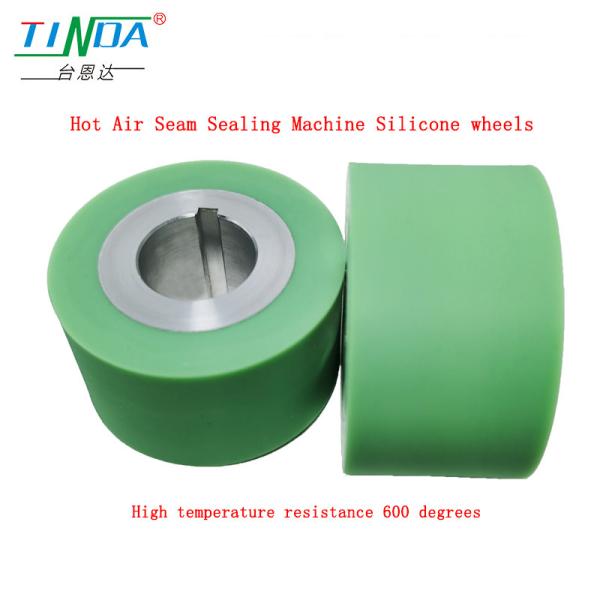 High Temperature Hot Air Up to 750 Celsius Rubberized Silicone Wheels for  YF 301  H&H  Hot Air Seam Sealing Machine