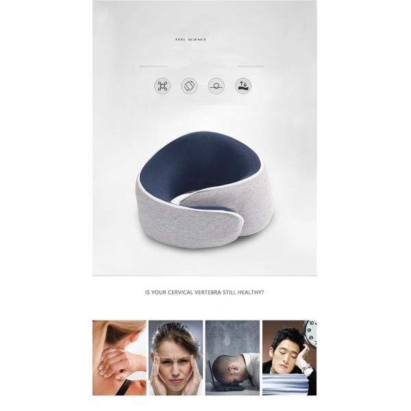 Customized U-Shape Memory Foam Travel Neck Pillow with Convenient Portable Design
