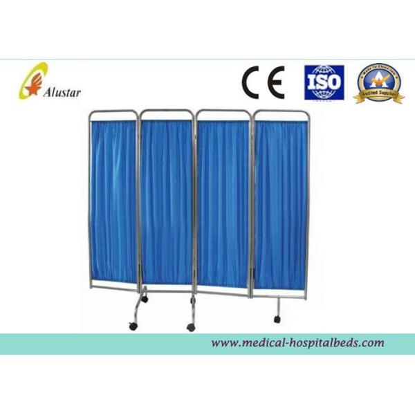 Medical Equipment Hospital Privacy Screens Bedside Screen With 4 Folding Plain Panel (ALS-WS03)