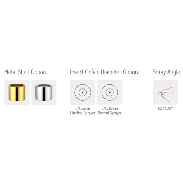 Ribbed Plastic  Fine Mist Sprayer 18/410 Ribbed JY601-03C