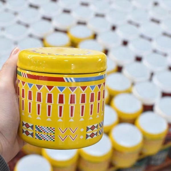 Eco Friendly Enamel Tableware Turkish Sugar Pot Grease Container 450ml 750ml 1200ml