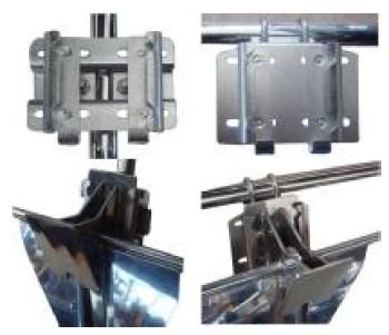 rail mount anchor brackets Stainless Steel