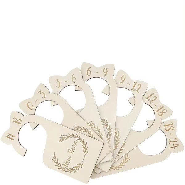 Décoration de chambre d'enfant Adorable organisateurs de placards pour bébés et diviseurs de placards en bois