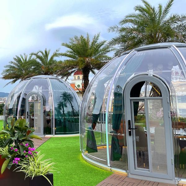Experience the Ultimate Outdoor Getaway in Our Transparent Bubble Room for Outdoor Camping Hotel and Restaurant
