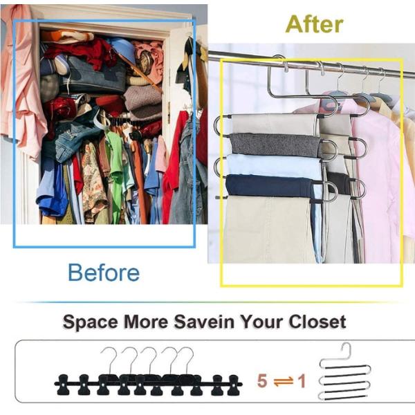 Продукты посуды вешалок одежд нержавеющей стали вешалок брюк S-формы