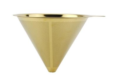 Titanium Coated Paperless Coffee Dripper Pour Over Cone Coffee Filters