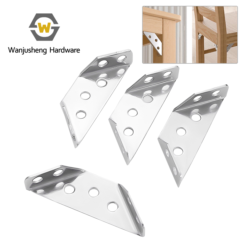 Thickened Stainless Steel Angle Bracket 90° Triangle Fastener Multi-purpose Support Connector Modern Furniture Hardware