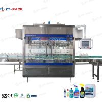 linha de enchimento líquida antisséptica máquina da máquina de enchimento 6000b/H do líquido de limpeza do toalete 500ml