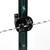 Barrière électrique adaptée aux besoins du client Insulators Snap On de courrier du PE T de fil de 9mm