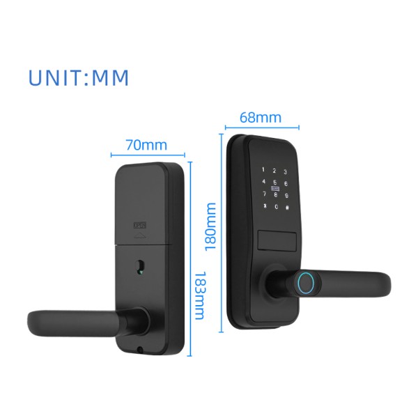 TTLOCK One Touch Unlock Keyless Security Code Door Lock  APP for Code Smart Numbers Room Smart Lock