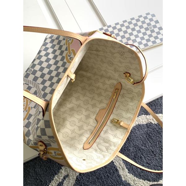 Таити ограничивал изготовленные на заказ заклеймленные сумки Checkered Louis Vuitton Neverfull MM