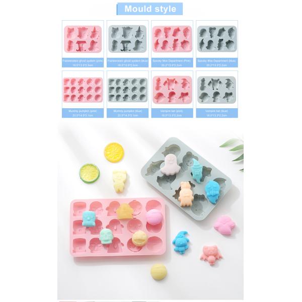 Heatproof Non Stick Silicone Cake Molds For Halloween