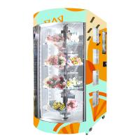 Ramalhete fresco do florista do distribuidor que vende os cacifos automatizados com humidificador