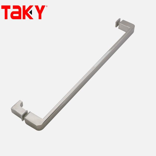 12mm Glass Thickness Stainless Steel Rectangular Tube Bar Glass Door Straight Single Sided Pull Handle