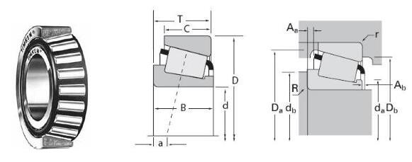 Aluminum Factory Single Row Tapered Roller Bearing L183449 / L183410