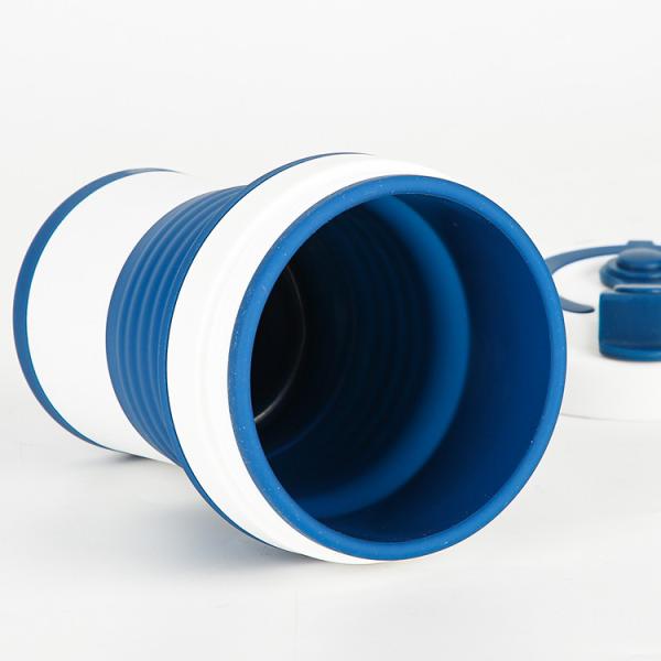 25*5 см экологически безопасная складная чашка для кофе Силиконовая кружка OEM