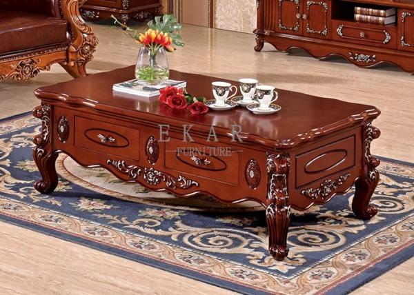 Antique furniture living room coffee table wood furniture french style table