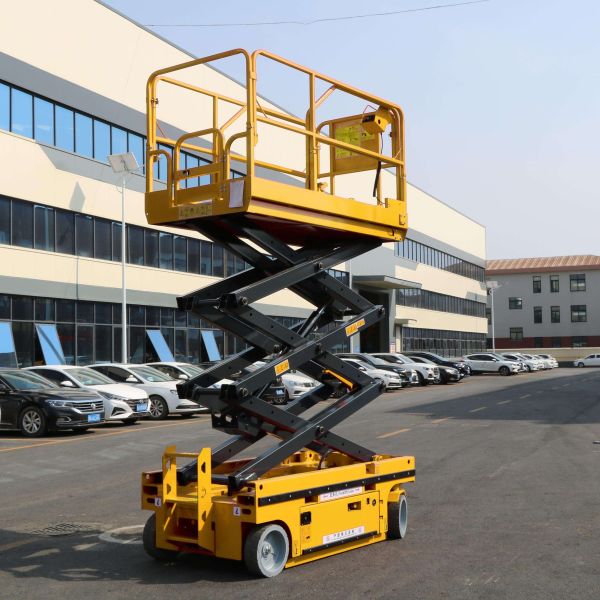 10m Mobile Electric Scissor Lift Tables Self Propelled Scissor Lift Platform