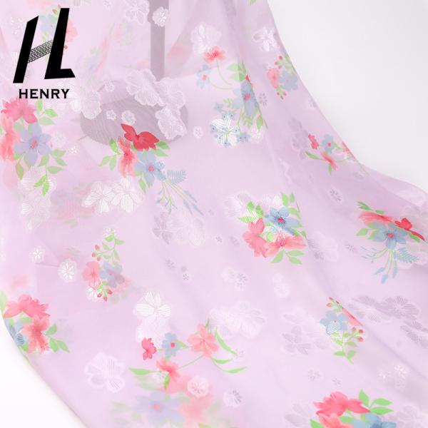 Soft Tulle Print Pattern 100% Polyester Mesh Fabric For Women'S Dress