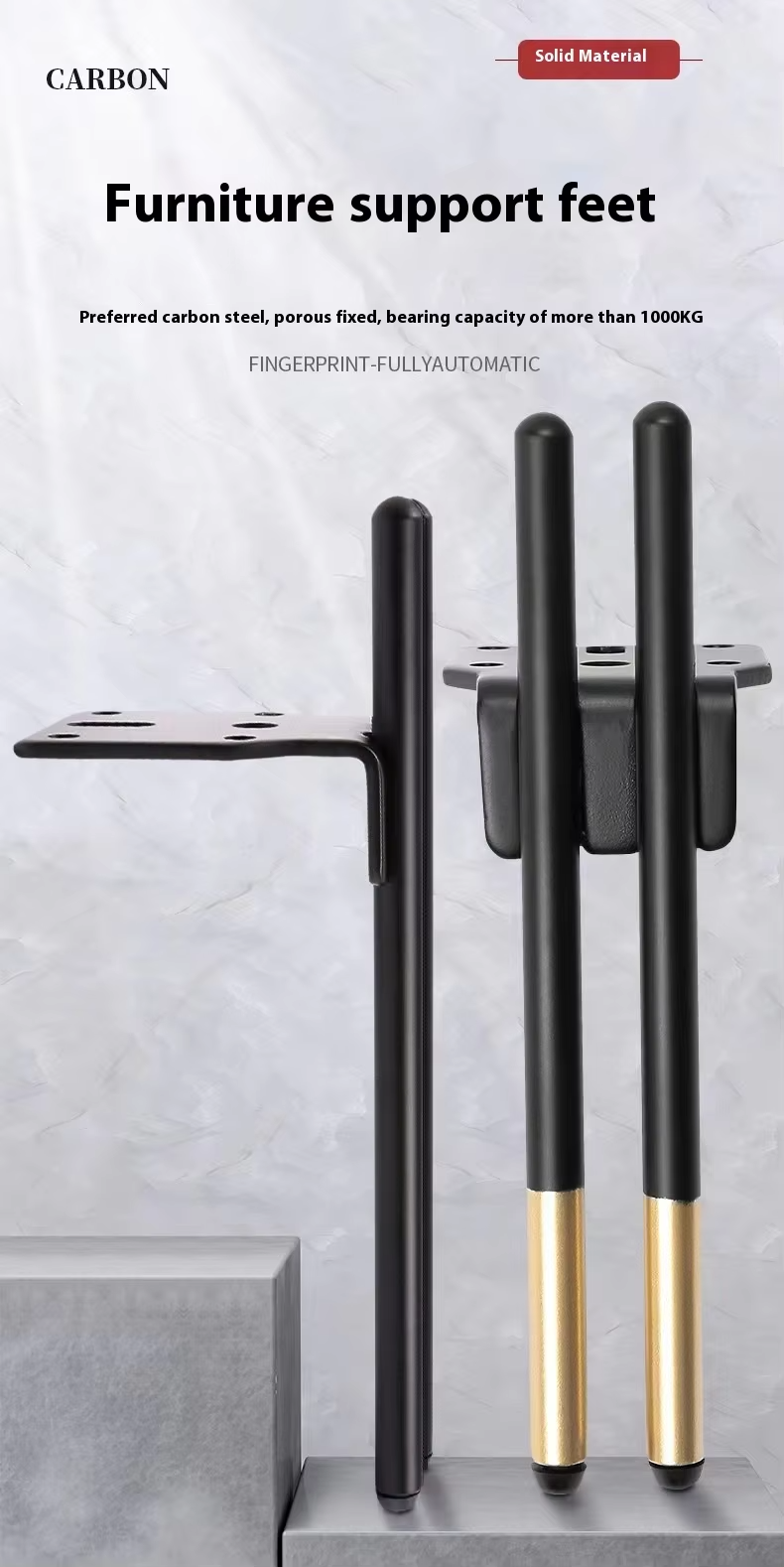 Wanjusheng Wholesale Furniture Accessories Metal Furniture Legs for Sofa Bed Foot Cabinets & Tea Tables
