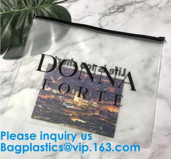 Frosted k Bag EVA PVC Hanger Bag For Clothes Frost Drawstring Bag,Printed LDPE k Bags Slider Zip Lock Plasti