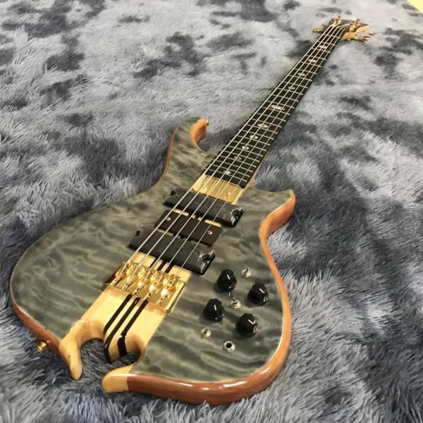 2023 NEW Custom Alembic Style Neck Through Body Mark King Signature Deluxe 5 Strings Electric Guitar Bass