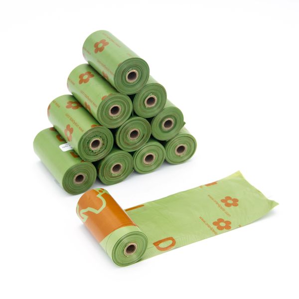 Unscented Compostable Dog Poop Bag With Handles Dog Waste Bags Bulk