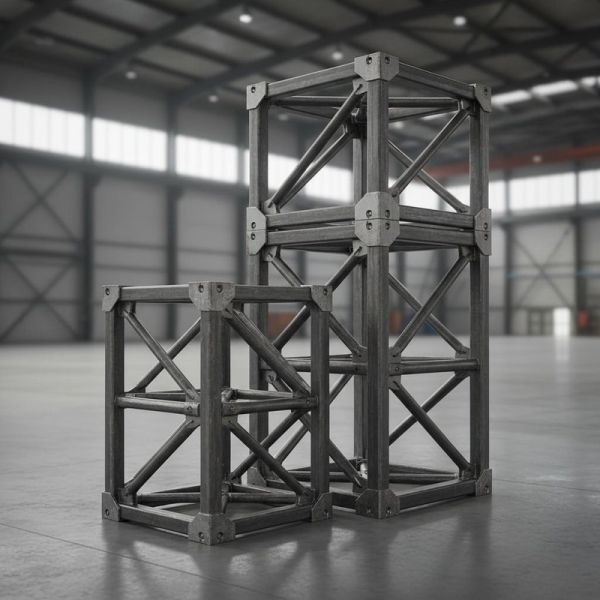Weather Resistant Steel Structure Truss with Class A Fireproof Rating and Customizable Height 6-50m