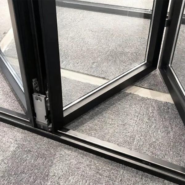 Porta deslizante de liga de alumínio de estilo moderno impermeável para janelas de vidro de varanda