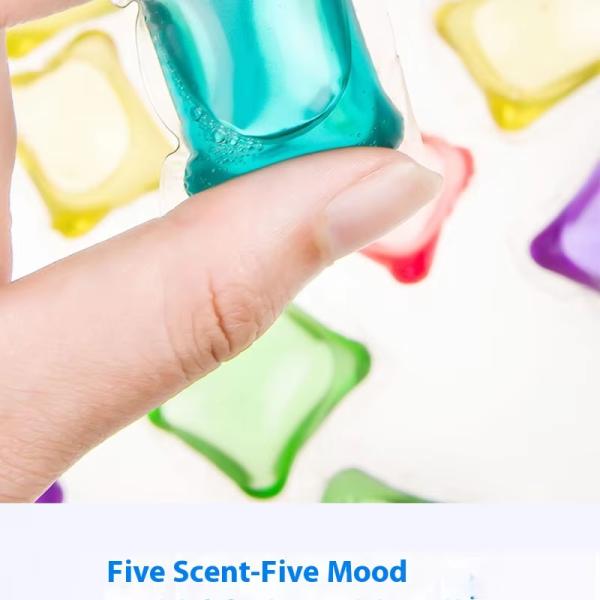 Factory Direct Sale Lavender Deep Cleaning Gel Pods with Low Foam Easy Rinse and Color Protection Laundry Pods