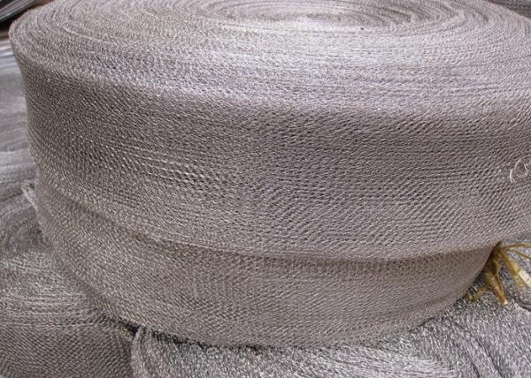 Galvanized Wire Knitted Mesh Rolls Heat Resistant Against Corrosion