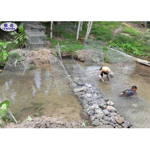 3 mm de diámetro Gabion Cestas de alambre Astm En protección de pendiente estándar